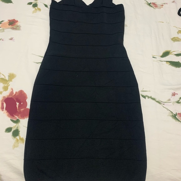 Black Formal Dress - Guess by Marciano- size Large - Picture 3 of 3